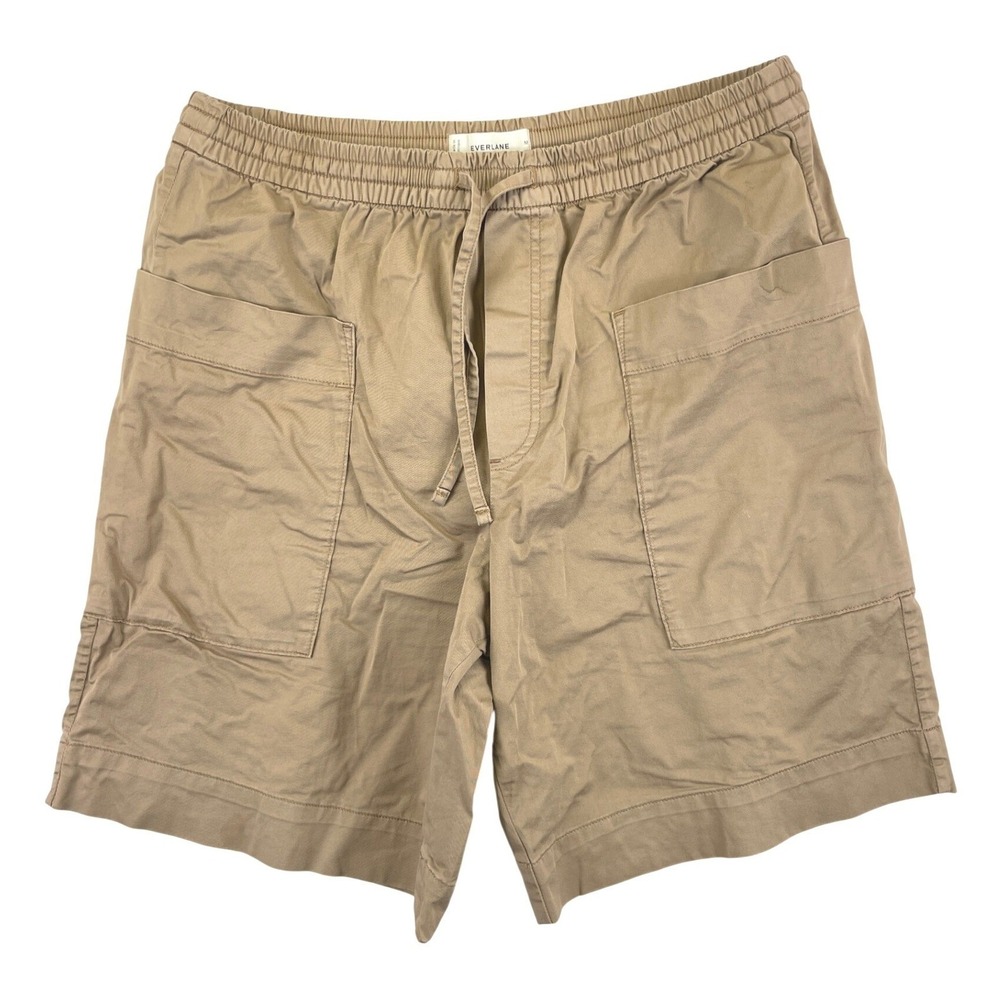Everlane Drawstring Pull On Shorts Mens M Tan Utility Casual Lightweight